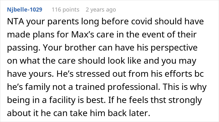 Woman Refuses To House Special-Needs Sibling After Losing Parents, Chooses A Controversial Solution