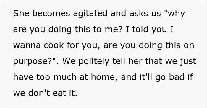 “I Won”: Woman Finds A Way To Be Permanently Uninvited From MIL’s Dinners With Spoiled Food