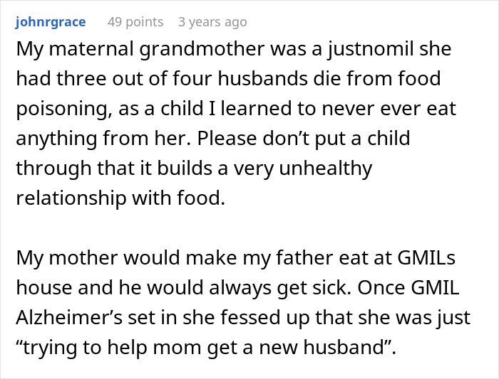 “I Won”: Woman Finds A Way To Be Permanently Uninvited From MIL’s Dinners With Spoiled Food