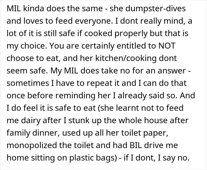 “I Won”: Woman Finds A Way To Be Permanently Uninvited From MIL’s Dinners With Spoiled Food