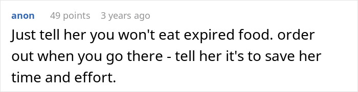 “I Won”: Woman Finds A Way To Be Permanently Uninvited From MIL’s Dinners With Spoiled Food