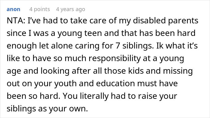 Eldest Daughter Raises 7 Siblings And Doesn’t Even Get A ‘Thank You’, Refuses To Share Her Wealth