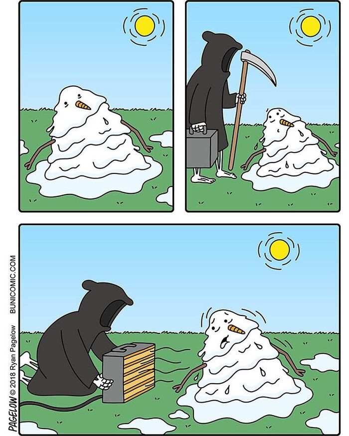 23 Grim Reaper Comics That Are Much More Wholesome Than You’d Expect