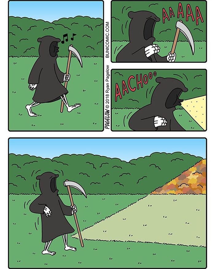 23 Grim Reaper Comics That Are Much More Wholesome Than You’d Expect