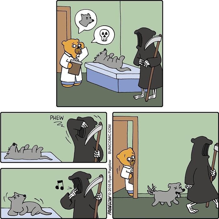 23 Grim Reaper Comics That Are Much More Wholesome Than You’d Expect