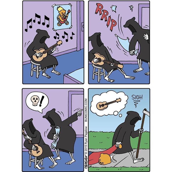 23 Grim Reaper Comics That Are Much More Wholesome Than You’d Expect