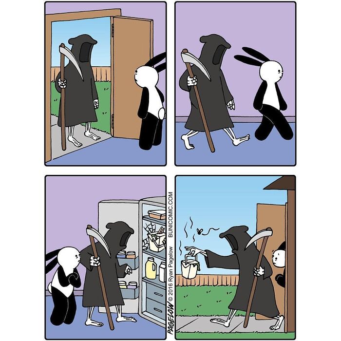 23 Grim Reaper Comics That Are Much More Wholesome Than You’d Expect