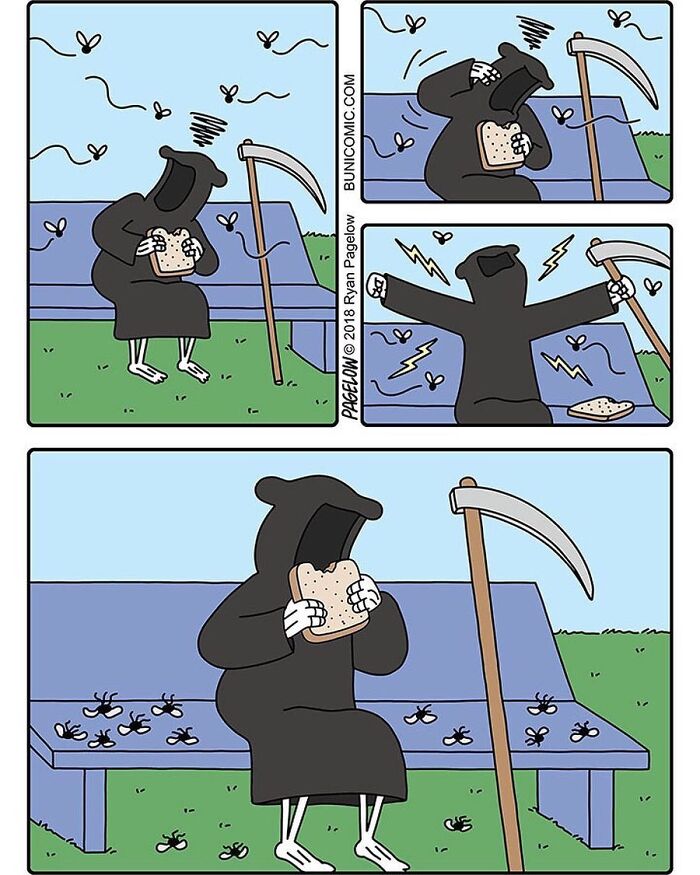 23 Grim Reaper Comics That Are Much More Wholesome Than You’d Expect