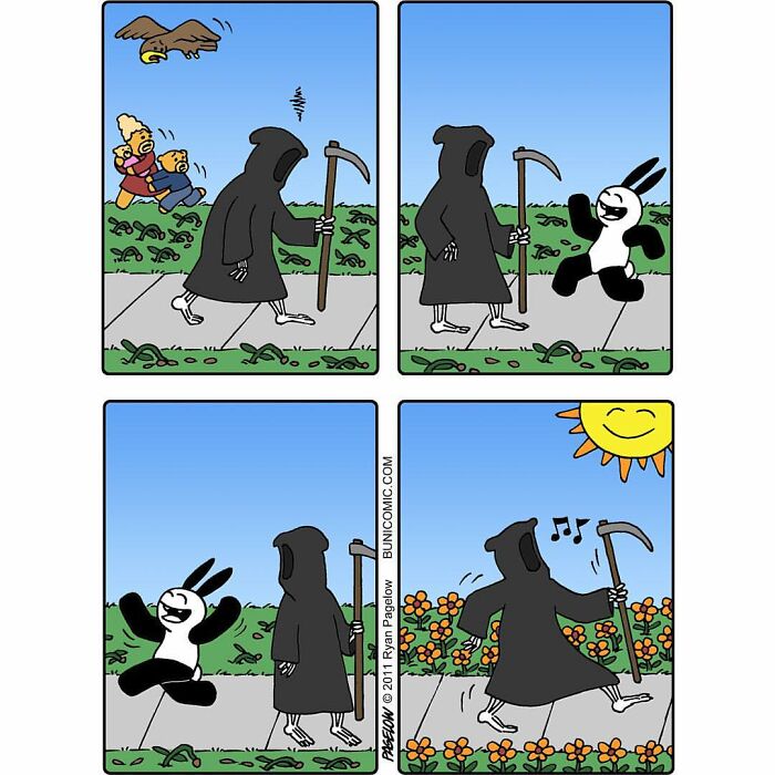 23 Grim Reaper Comics That Are Much More Wholesome Than You’d Expect