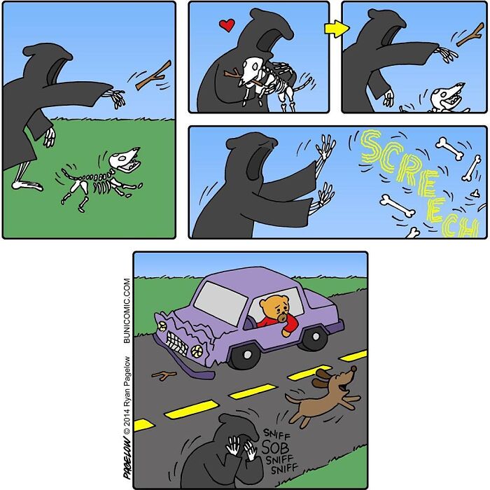 23 Grim Reaper Comics That Are Much More Wholesome Than You’d Expect