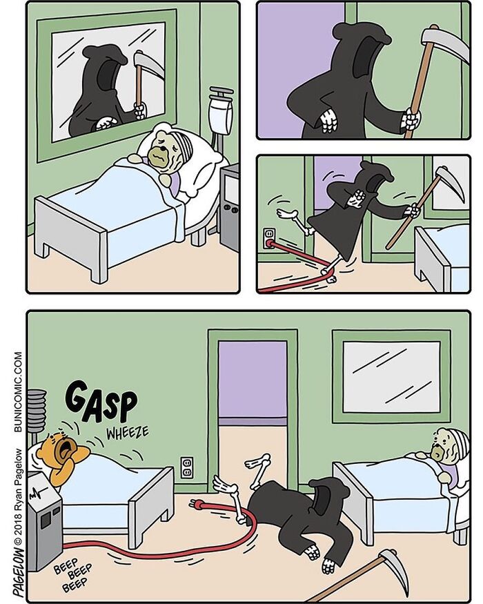 23 Grim Reaper Comics That Are Much More Wholesome Than You’d Expect