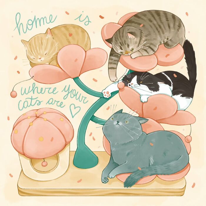 This Italian Artist Creates Gentle And Charming Illustrations That Feel Like A Warm Hug (40 Pics)