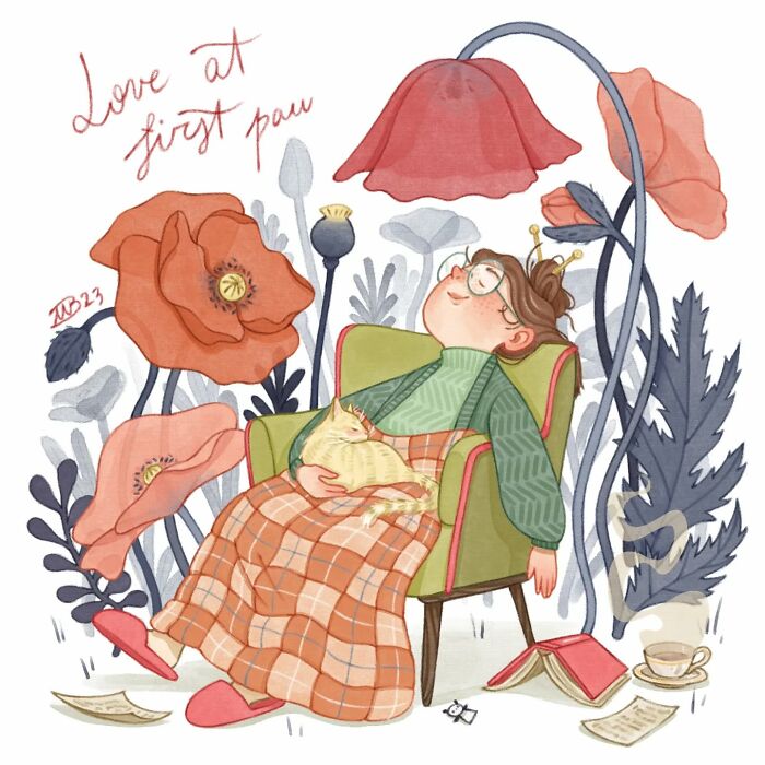 This Italian Artist Creates Gentle And Charming Illustrations That Feel Like A Warm Hug (40 Pics)