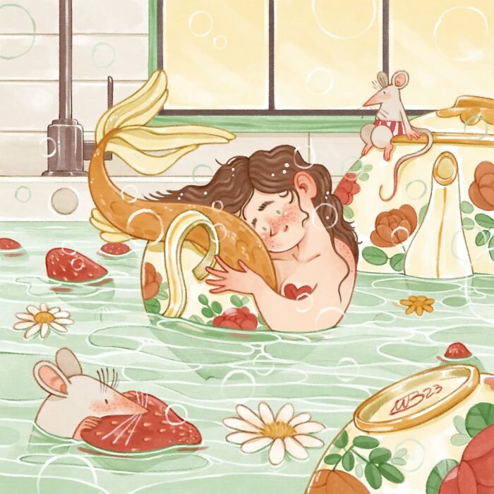 This Italian Artist Creates Gentle And Charming Illustrations That Feel Like A Warm Hug (40 Pics)