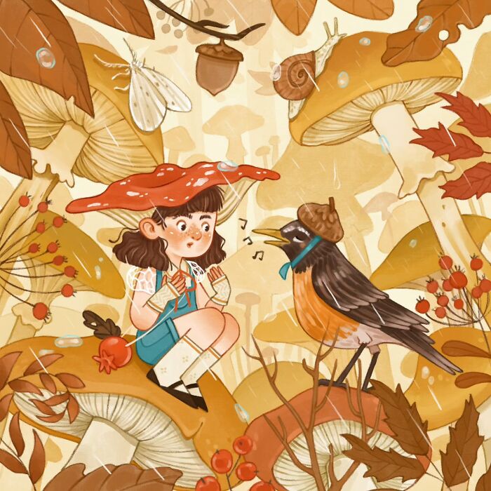 This Italian Artist Creates Gentle And Charming Illustrations That Feel Like A Warm Hug (40 Pics)