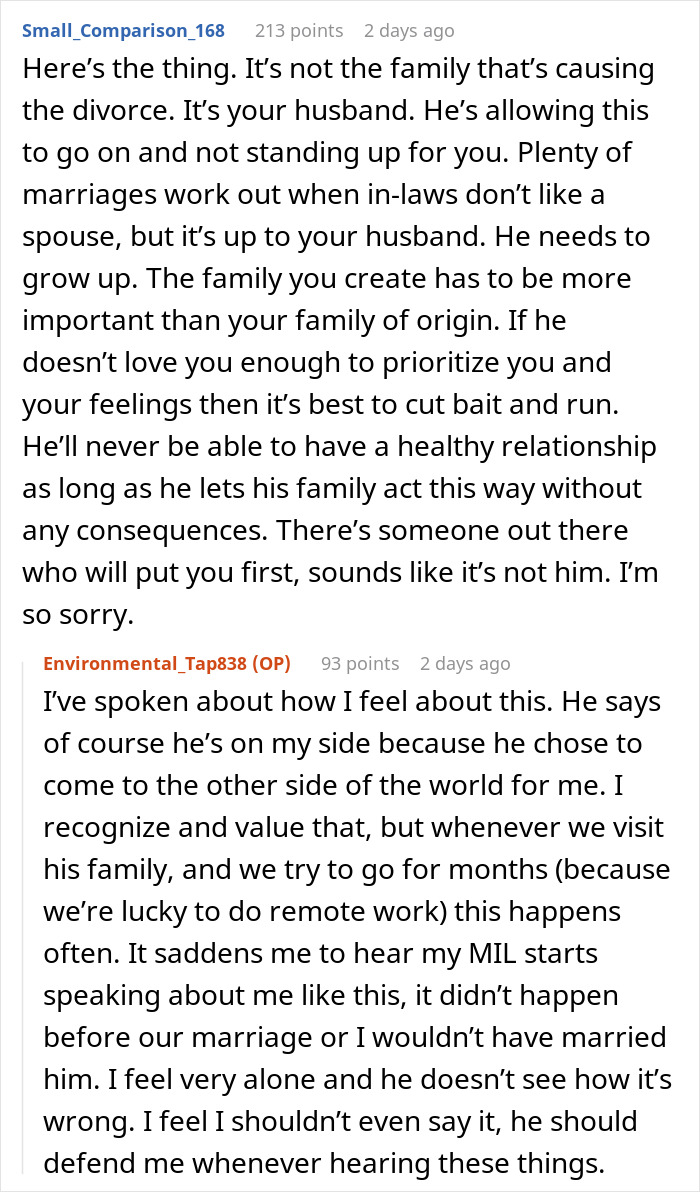 Man Defends Mommy Dearest Who Keeps Insulting His Wife, She&#8217;s Sick Of The Whole Twisted Family