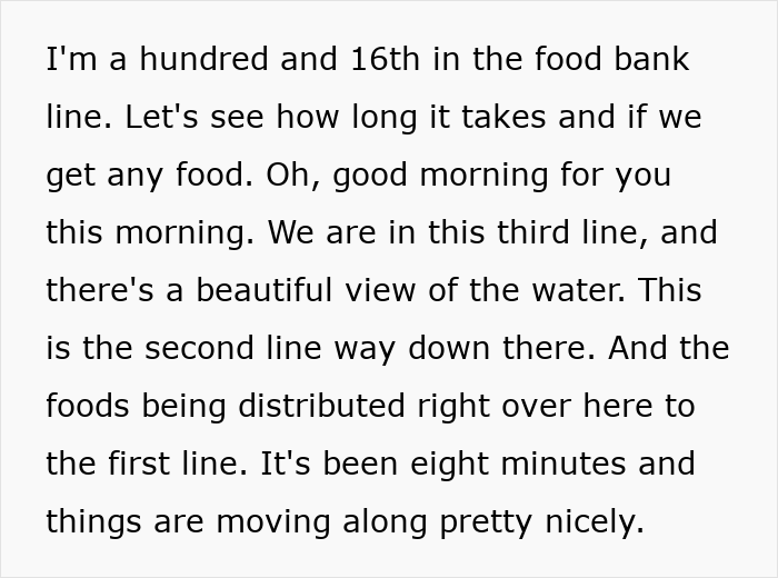 “USA Has The Richest Poor People”: Woman Documents Her Trip To Food Bank, Sparks Outrage