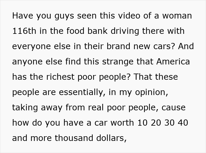 “USA Has The Richest Poor People”: Woman Documents Her Trip To Food Bank, Sparks Outrage