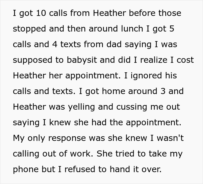 Guy Walks Out Of The House After Dad And His Wife Demand He Skip Work To Babysit 3 Half Siblings