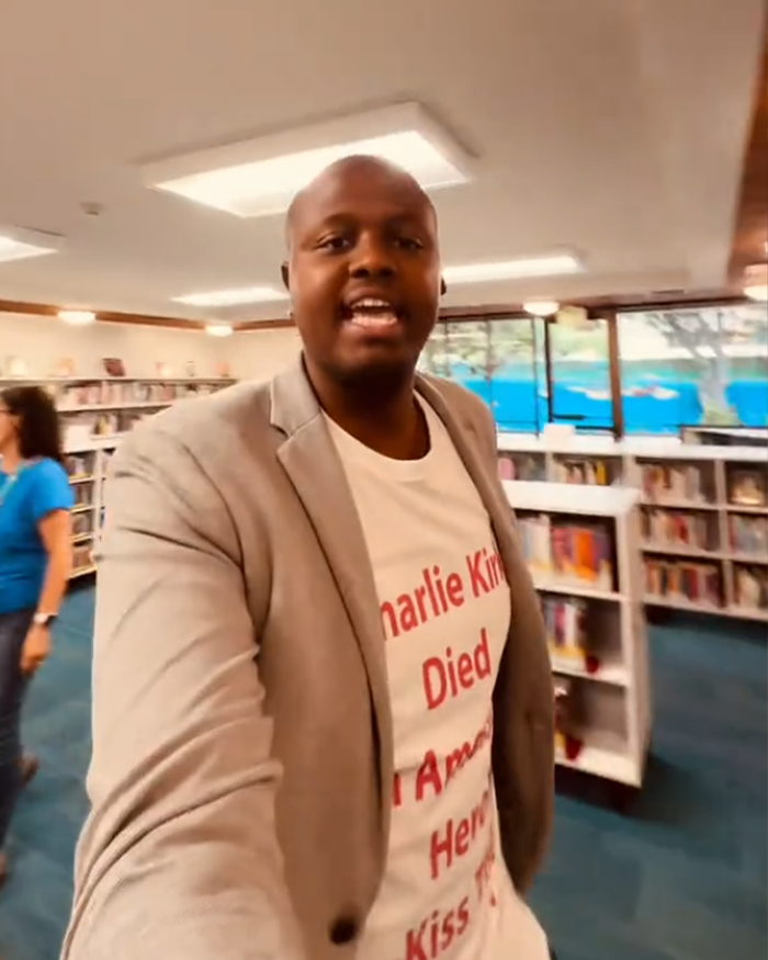 Black Man Confronts White Man At Library Over Racial Slur—He Runs Away In Viral Video