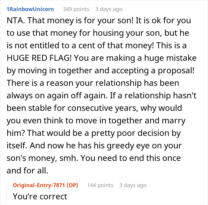 GF Shocked As BF Wants Part Of The Money Her Late Fiancé Left For Their Kid, Says No Way In Hell