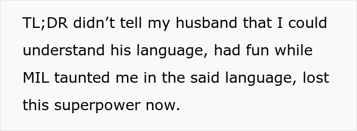 MIL Horrified After Learning DIL Always Understood Her Language, As She Said Mean Things That Way