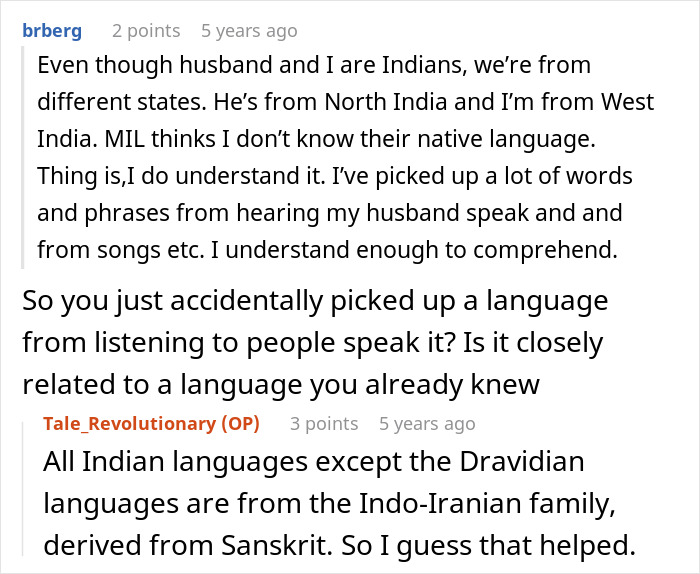 MIL Horrified After Learning DIL Always Understood Her Language, As She Said Mean Things That Way
