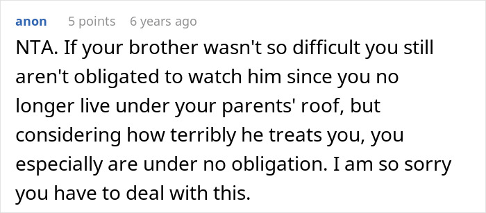 22YO Sis Refuses To Babysit Badly Behaved Brother While Parents Vacay, Dad Flips Out On Her