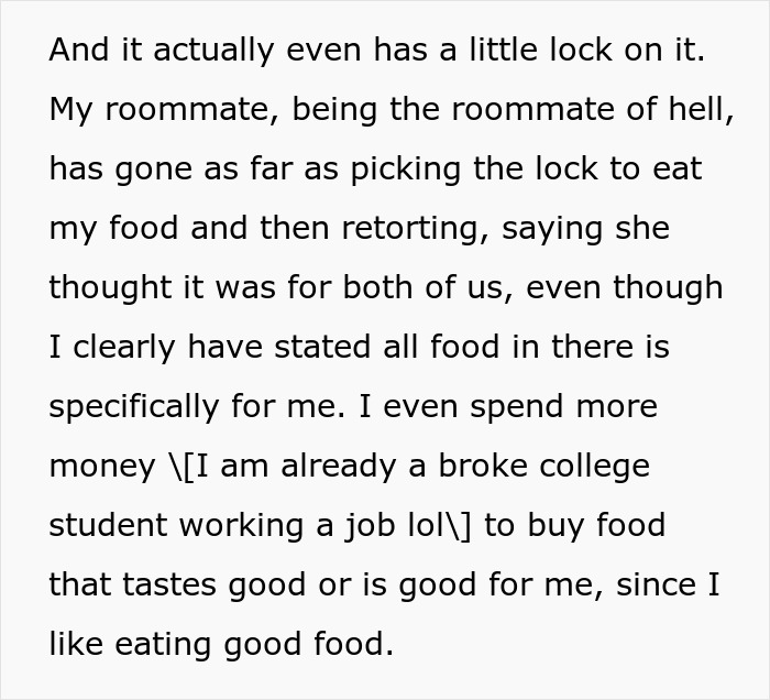 Roommate Eats Man’s Food Without Asking, Calls Him A Monster After Allergy Sends Her To ER