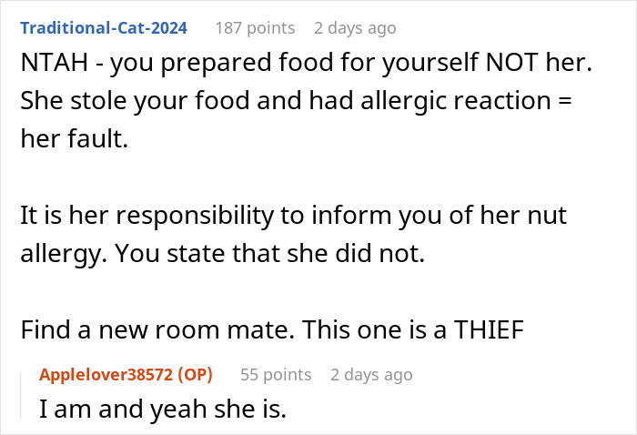 Roommate Eats Man’s Food Without Asking, Calls Him A Monster After Allergy Sends Her To ER
