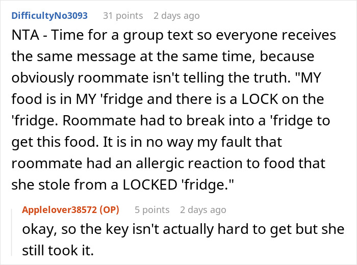 Roommate Eats Man’s Food Without Asking, Calls Him A Monster After Allergy Sends Her To ER