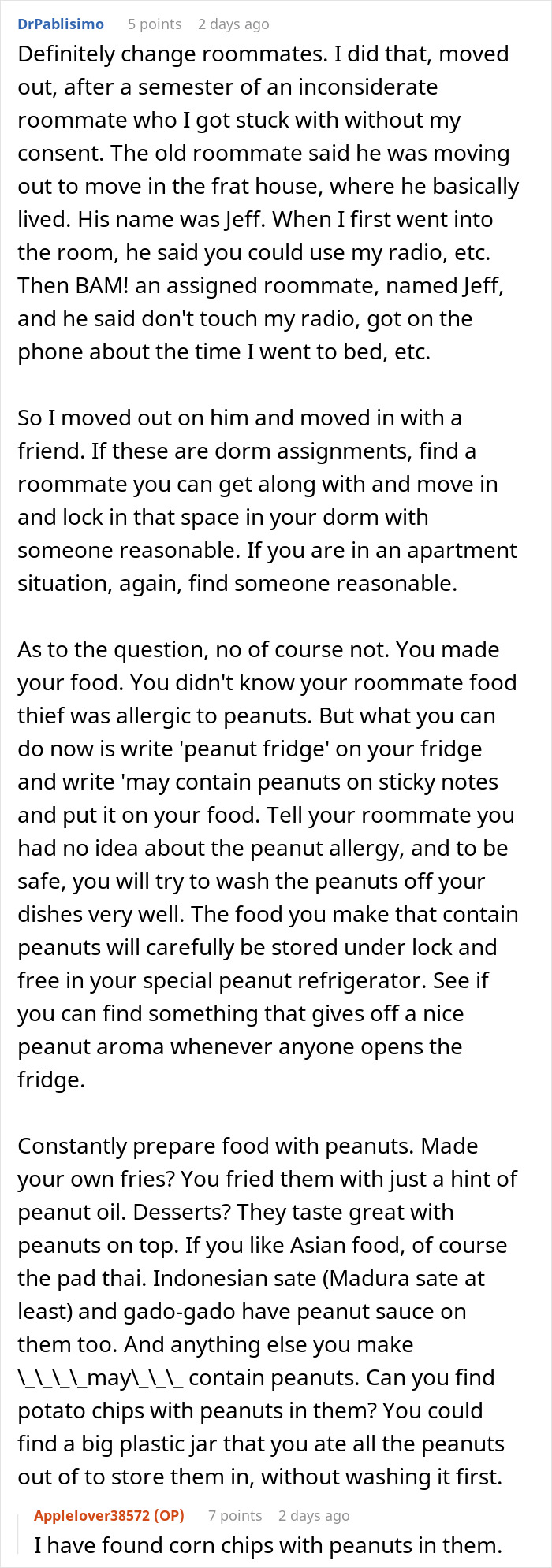 Roommate Eats Man’s Food Without Asking, Calls Him A Monster After Allergy Sends Her To ER