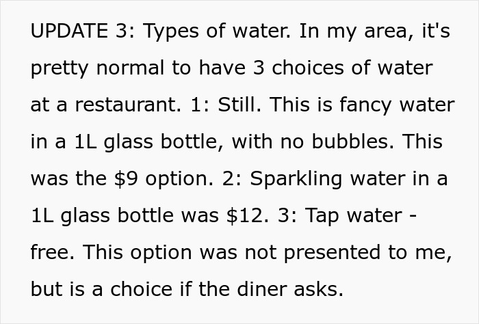 Weird Waitress Annoys Customer By Repeating “It’s Very Hydrating” When He Asks For Tap Water