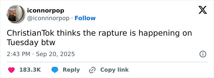 “RaptureTok” Explodes After Pastor Predicts The World Will End In September