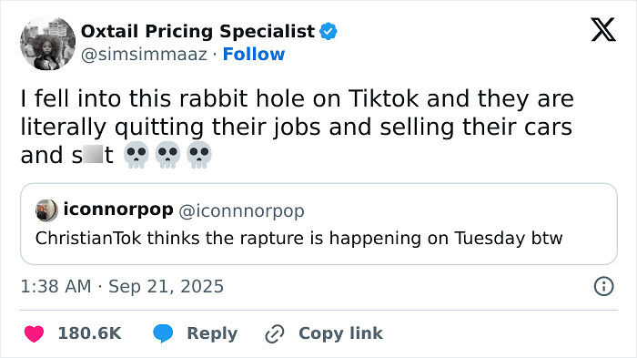 “RaptureTok” Explodes After Pastor Predicts The World Will End In September