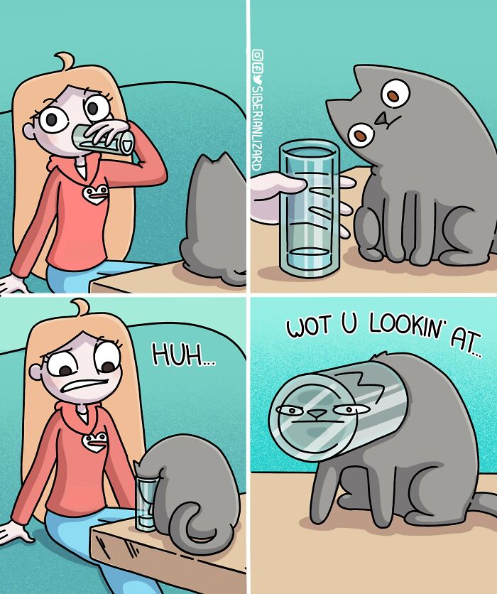 Siberian Girl Illustrates Her Daily Life With Two Ferrets And Other Funny Situations (50 New Pics)