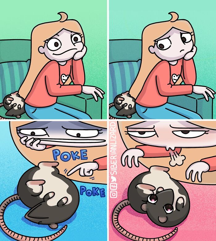 Siberian Girl Illustrates Her Daily Life With Two Ferrets And Other Funny Situations (50 New Pics)