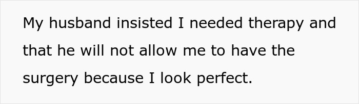 “Consider A Husband Reduction”: Man Gives Wife An Ultimatum Over Plastic Surgery