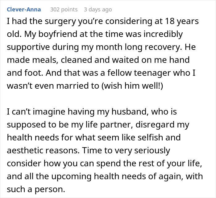 “Consider A Husband Reduction”: Man Gives Wife An Ultimatum Over Plastic Surgery
