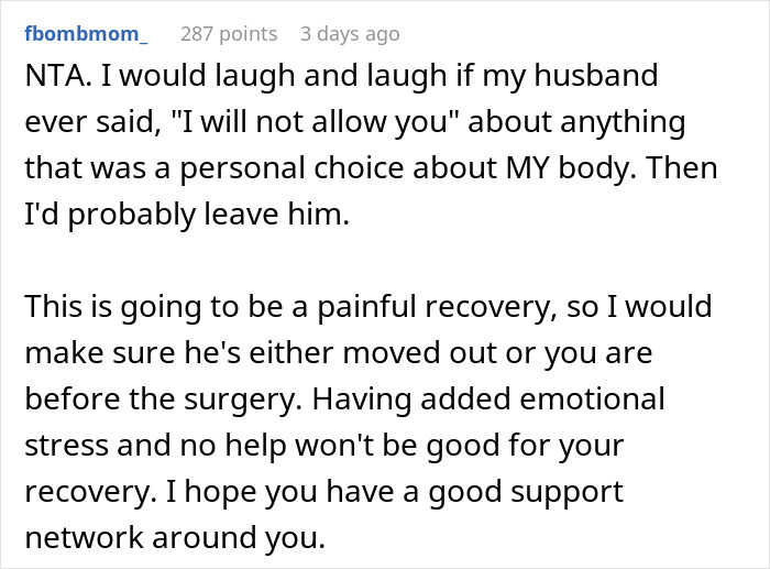“Consider A Husband Reduction”: Man Gives Wife An Ultimatum Over Plastic Surgery