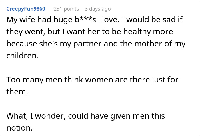 “Consider A Husband Reduction”: Man Gives Wife An Ultimatum Over Plastic Surgery