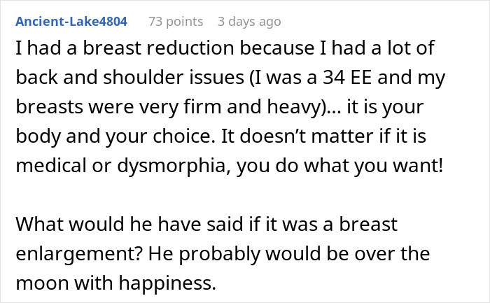 “Consider A Husband Reduction”: Man Gives Wife An Ultimatum Over Plastic Surgery
