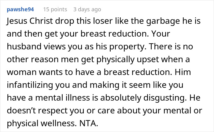 “Consider A Husband Reduction”: Man Gives Wife An Ultimatum Over Plastic Surgery