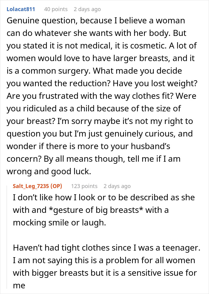 “Consider A Husband Reduction”: Man Gives Wife An Ultimatum Over Plastic Surgery