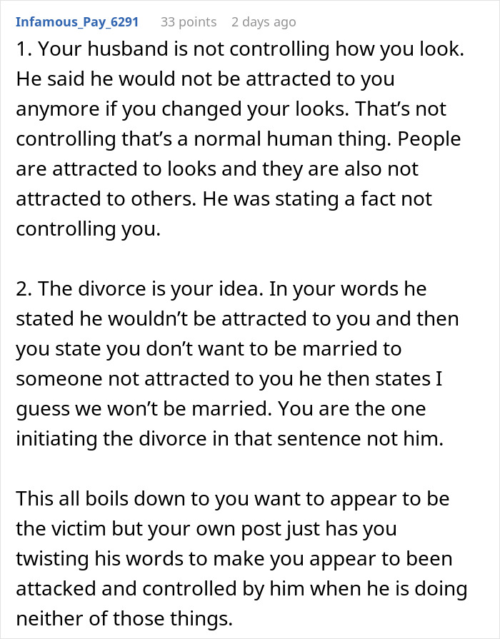 “Consider A Husband Reduction”: Man Gives Wife An Ultimatum Over Plastic Surgery