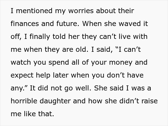 Parents Have No Plans For Retirement, Expect Youngest Daughter To Provide For Them, She Says No