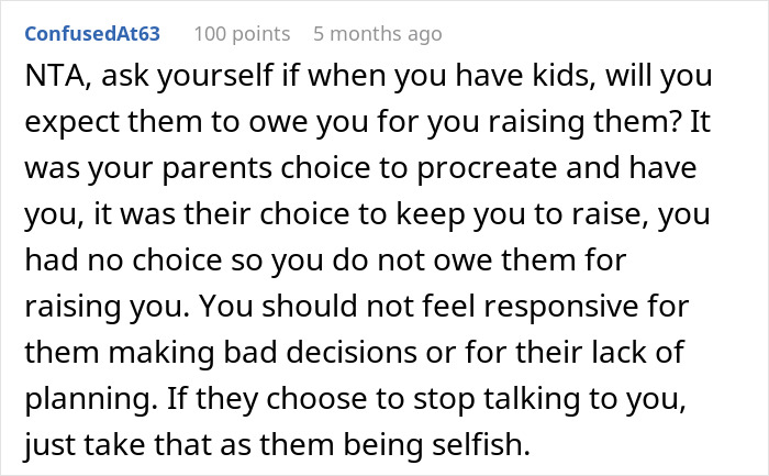 Parents Have No Plans For Retirement, Expect Youngest Daughter To Provide For Them, She Says No
