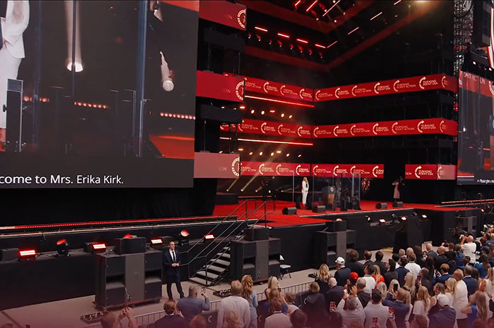 “Mourning Or Celebrating?”: Netizens Criticize Erika Kirk’s Entrance At Husband’s Memorial
