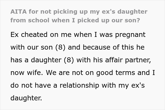 Lady Picks Up Her Son From School, Refuses To Take Ex’s Affair Kid Too, He Rages At Her Boundaries