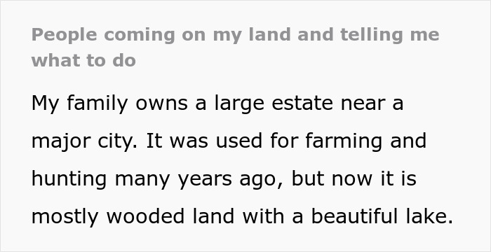 Dog Walkers Try To Force Guy To Keep Dog Leashed On His Own Land, He Considers Restricting Access